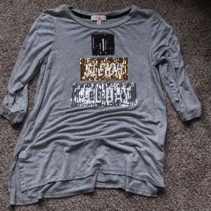 Gray shirt